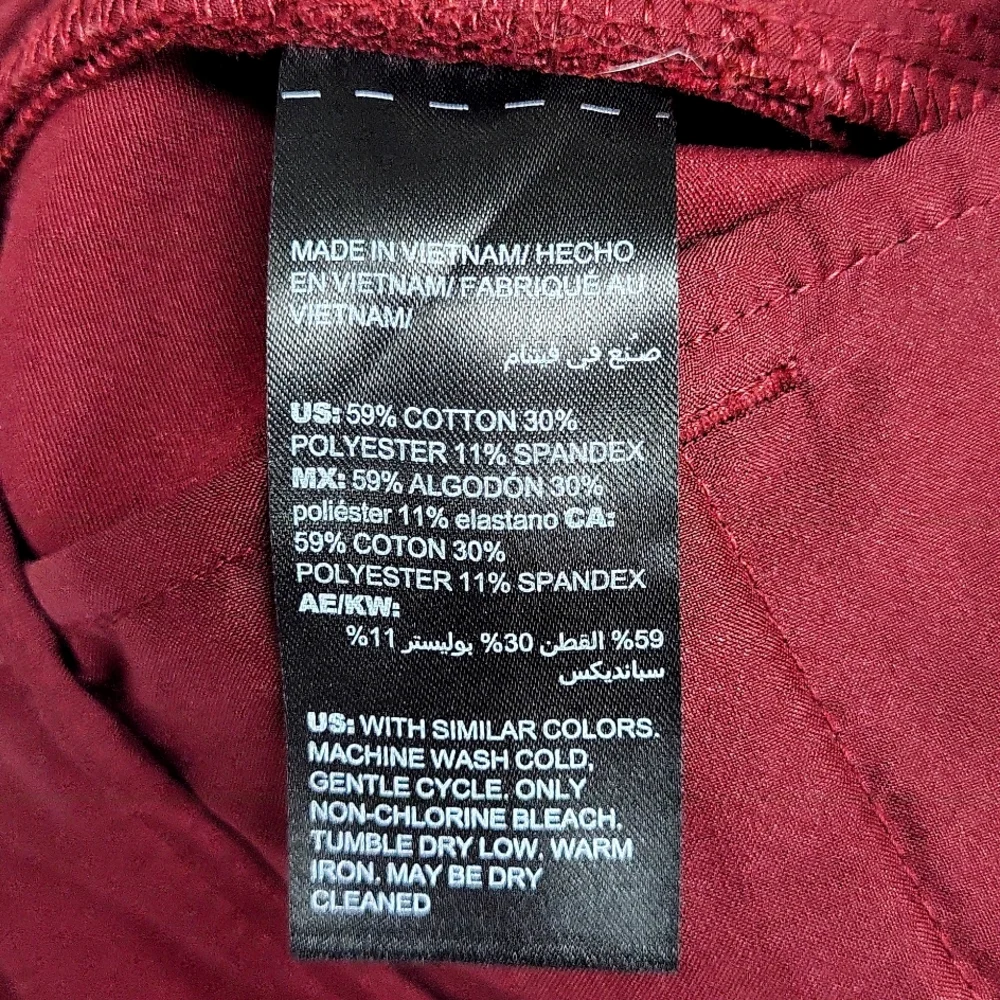 WHBM THE SLIM ANKLE MAROON SIZE 2 - Picture 4 of 7